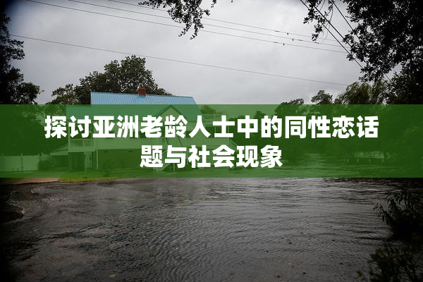 探讨亚洲老龄人士中的同性恋话题与社会现象