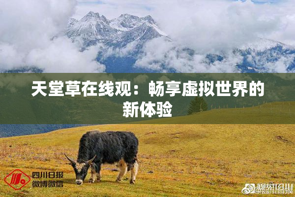 天堂草在线观：畅享虚拟世界的新体验