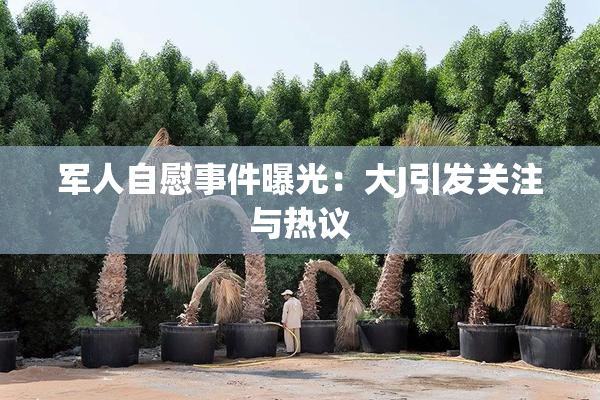 军人自慰事件曝光：大J引发关注与热议